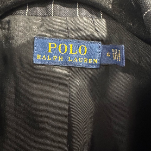 Polo Ralph Lauren black pinstripe linen blend blazer - Picture 7 of 9